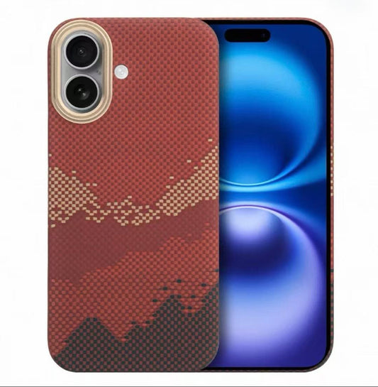 Funda para teléfono Taramido de fibra de aramida real con MagSafe – Ultrafina, ligera, sensación apenas perceptible, protección a prueba de golpes para iPhone 17